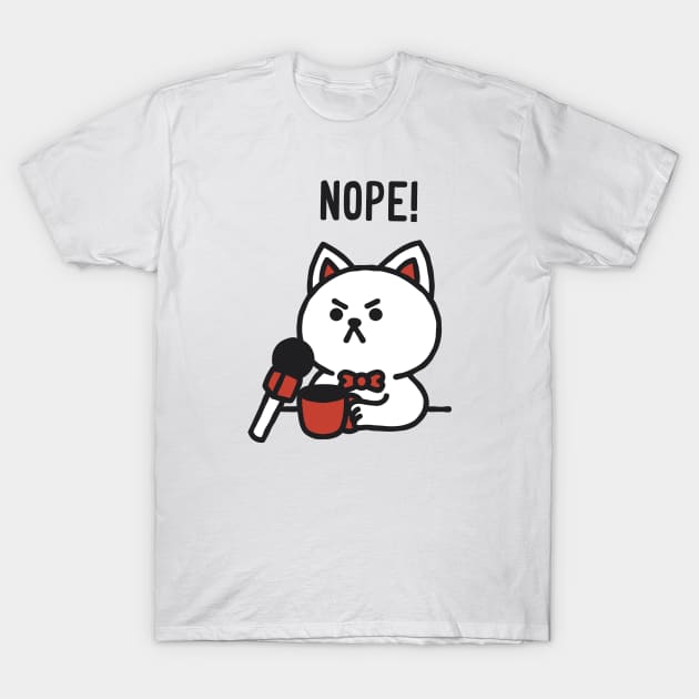 Nope Cat Monday by Tobe Fonseca T-Shirt by Tobe_Fonseca